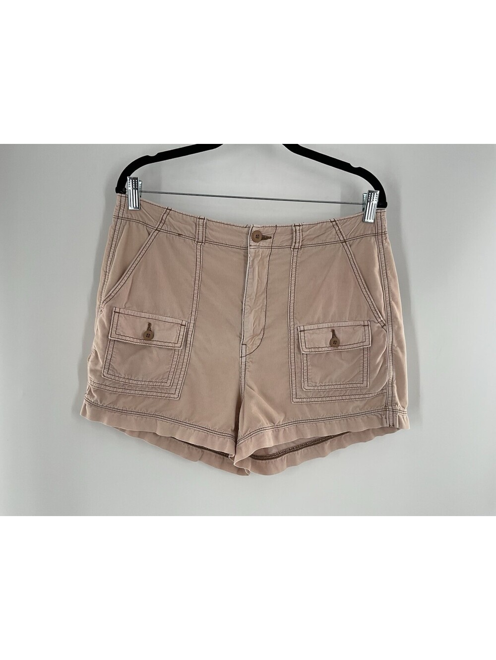 American Eagle Women’s Size 12 Beige Corduroy Shorts 3 Inch Inseam 146